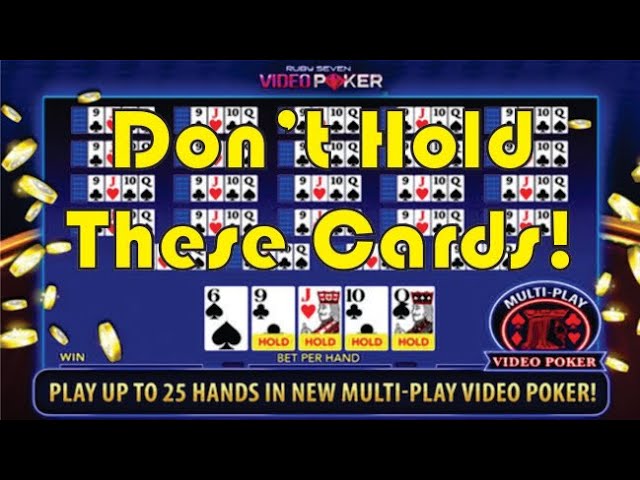 Don't Hold These Cards In Video Poker (Jacks Or Better) Or You'll Be Losing Money On Every Hand!