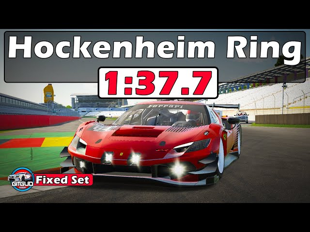 iRacing Ferrari 296 GT3 Challenge - Hockenheim RingTrack Guide - 1:37.7