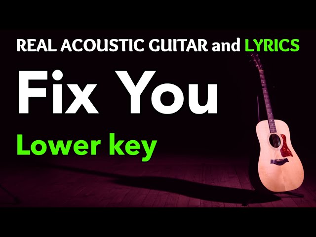 Fix You - Coldplay | (Acoustic Karaoke)