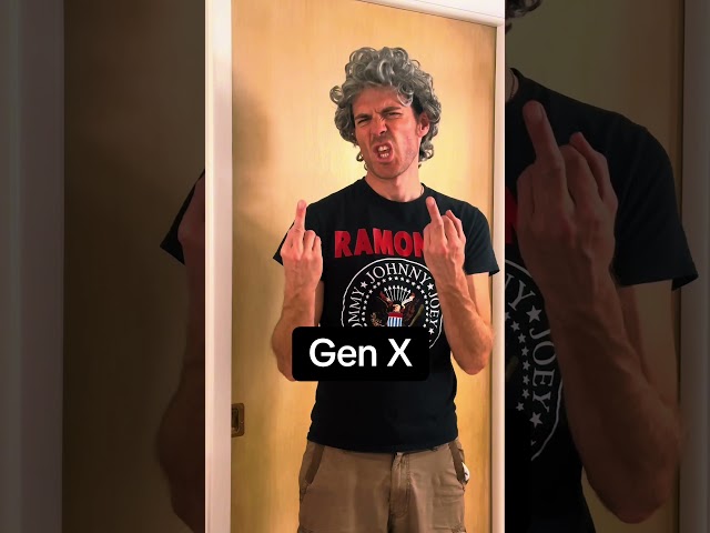 Gen X Vs Gen Z current battle #genx #genz #millenials #xennial #comedyshorts #tiktoktrend #actor