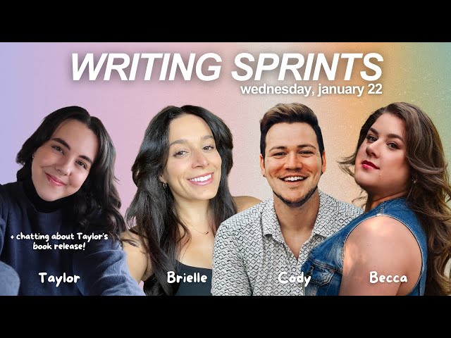 write with us! 📝🩷 live writing sprints with Becca, Taylor & Cody