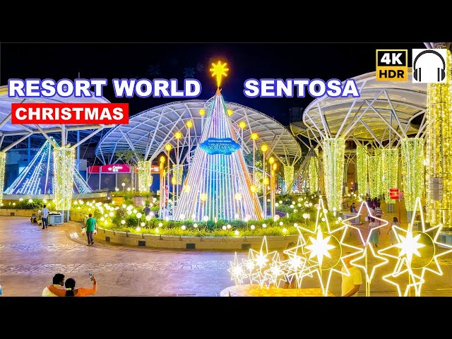 Singapore Christmas 2024 | Resort World Sentosa Christmas Decorations Tour 🇸🇬🤩🎄