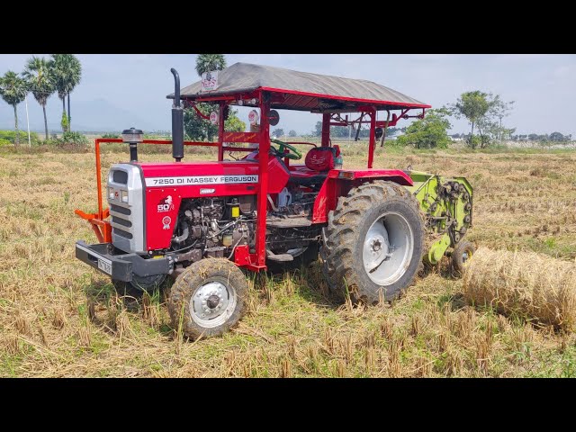 Massey Ferguson 7250 Di Power Up | Kartar Baler | Baling Hay | Full Features and Specifications