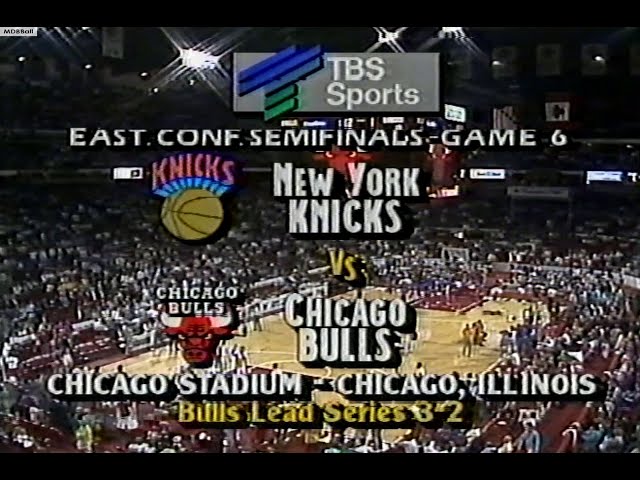 NBA On TBS - Knicks @ Bulls 1989 ECSF Game 6