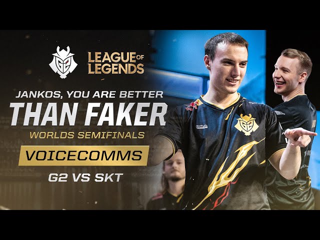 Jankos, you are better than Faker |  SKT vs G2 Worlds 2019 Semifinals Voicecomms