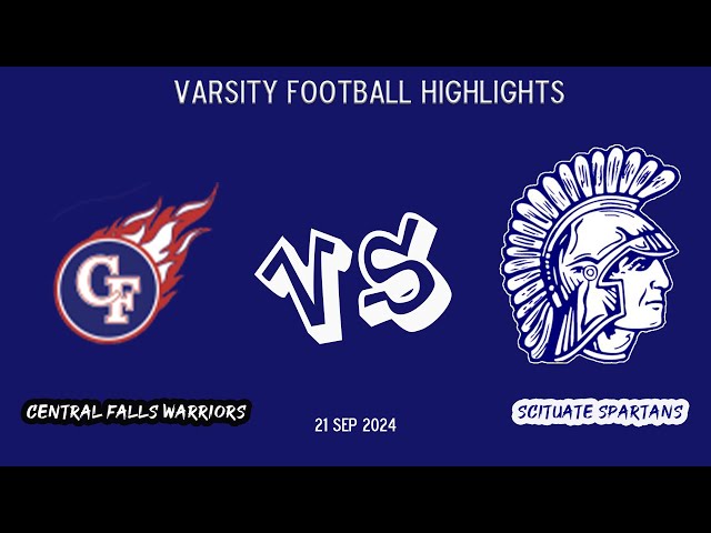 SCITUATE GAME HIGHLIGHTS VS CENTRAL FALLS #football #highlights #sports #highschool