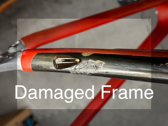 Damaged Carbon Frame - How To Inspect A Bicycle Frame (Frame Damage Inspection)