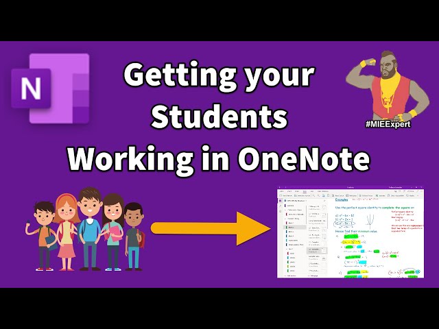 Getting Students working in OneNote Class Notebooks - Office 365 tutorial for Teachers