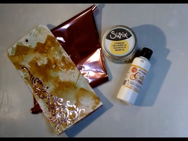 Trying Out Sizzix 3D Adhesive & Stamperia Gilding Glue