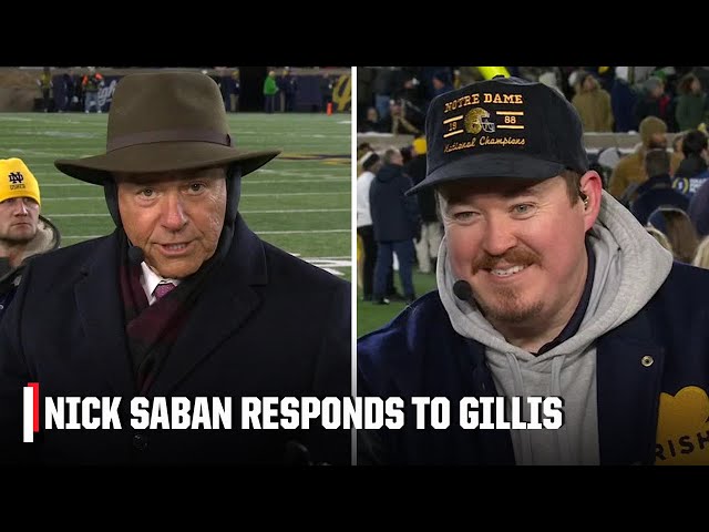 Nick Saban crafts perfect comeback to Shane Gillis' joke 🤣 | College GameDay