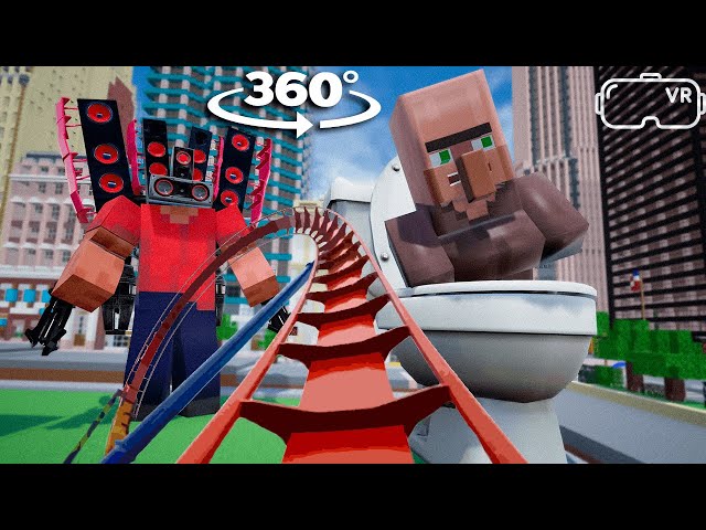 360° Roller Coaster Minecraft Villager