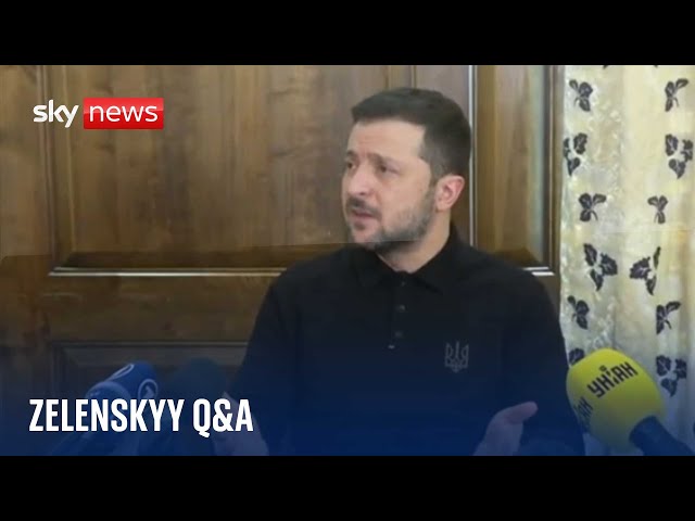 Zelenskyy Q&A with reporters about Trump plan