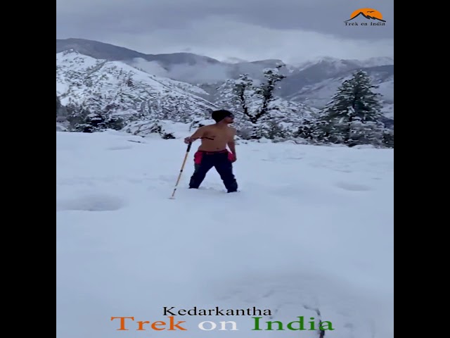 The journey of a thousand miles begins with a single step. #kedarkanthatrek#kedarkantha #trekonindia