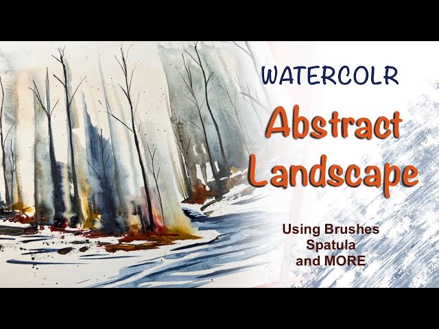 Abstract Watercolor Landscape in MY WAY