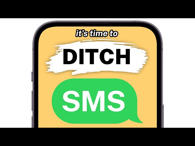 It's time to stop using SMS, here's why!