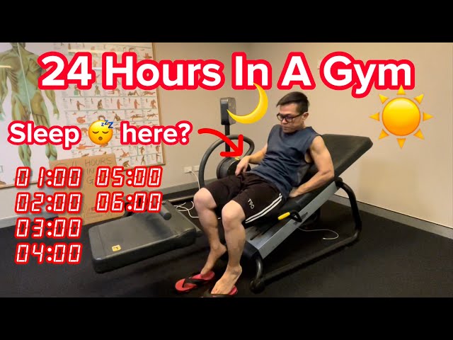 ⏰ How I spent 24 Hours In A Gym | Where did I sleep!? 😫🤩💪🏼Part 3👈🏼