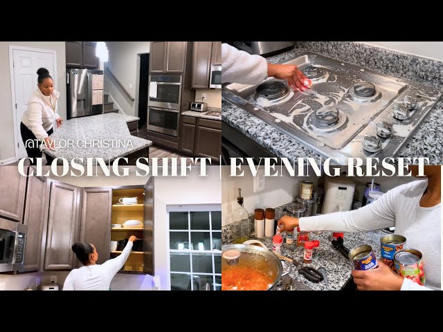 CLOSING SHIFT | EVENING CLEANING MOTIVATION | KITCHEN RESET | CLEAN WITH ME !