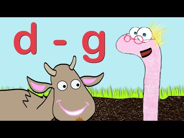 Learn Words D - G with the Word Worm | Toddler Fun Learning