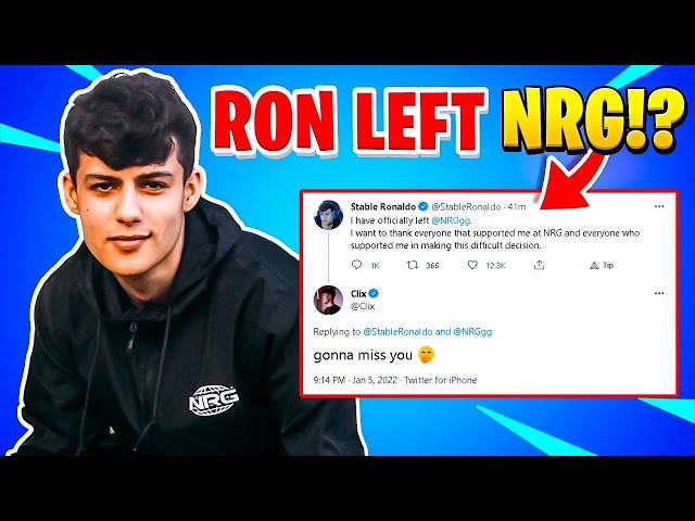 Stable Ronaldo has left NRG!?