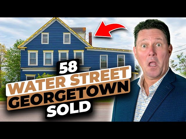 (SOLD) Prince Edward Island Canada Waterfront home for sale fishing boats 58 Water Street Georgetown