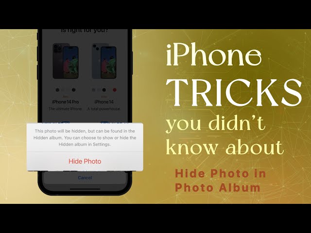 IPHONE TRICKS: HIDE Photo in Photo Album