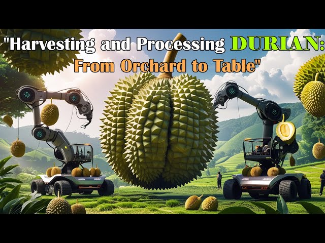 How Farmers Harvest Durians: The Art of Picking the World's Stinkiest Fruit  | Farming Documentary