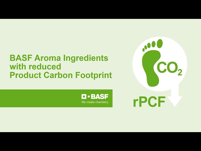 BASF Aroma Ingredients with reduced Product Carbon Footprint (rPCF)