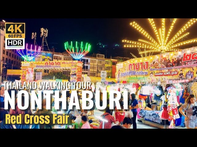 [NONTHABURI] Red Cross Fair "Exploring Street Food Event At Bang Kruai"| Thailand [4K HDR]