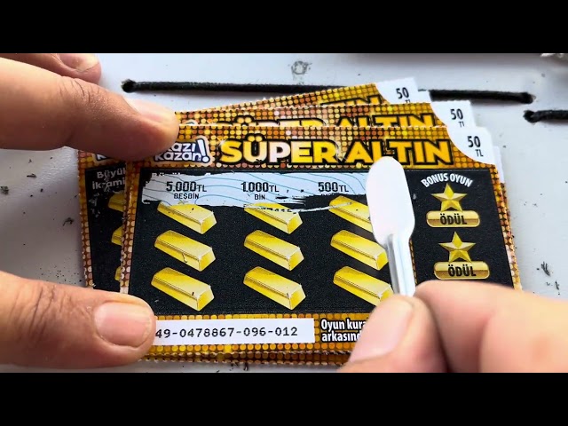 Super Gold Newly Released Scratch Card! Big Win of 4 Million TL! Games of chance !