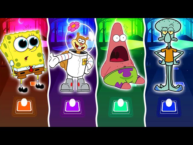 SPONGE BOB 🆚 PAW PATROL 🆚 LADY BUG 🆚 ODDBODS 🆚 COCOMELON 🆚 BABYSHARK | Tiles Hop EDM Rush!