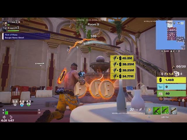 Fortnite (havoc hotel 3) [roguelike] fastest way to upgrade