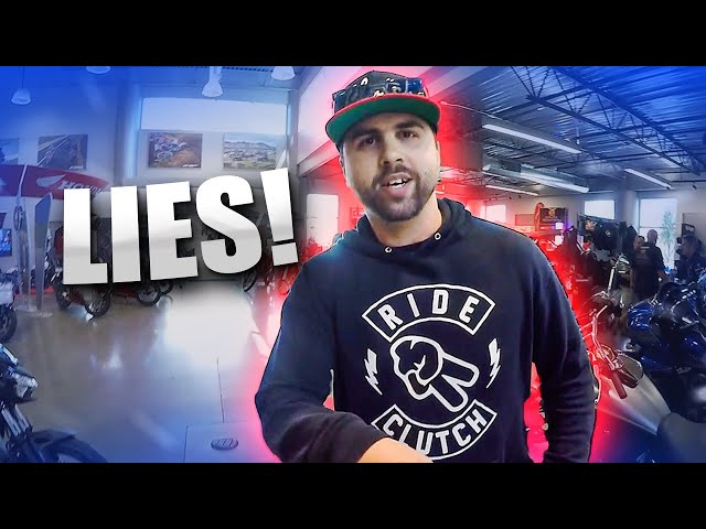 Motorcycle "Salesman" Got Caught Lying to Me! [Motovlog 350]