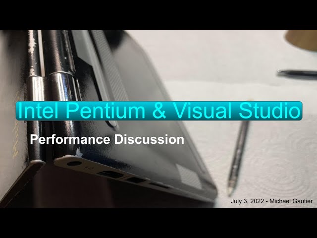 Intel Pentium & Visual Studio