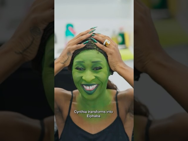 Cynthia turns into Elphaba from Wicked movie