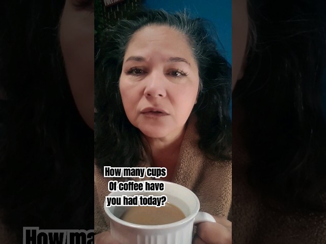 How many cups of coffee have you had today? #over40youtuber #actress #funnymom #tryingtrends