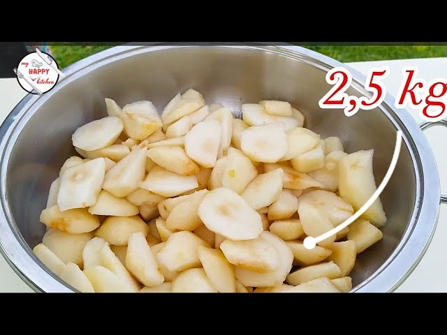 How to Make Pear Jam / Perfect Pear Jam with Color, Taste and Firmness / Winter Preparation