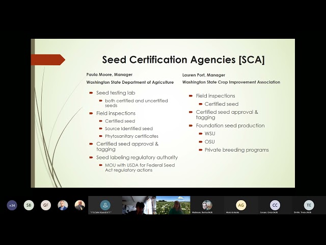 WSDA Hemp Program Webinar Series 3