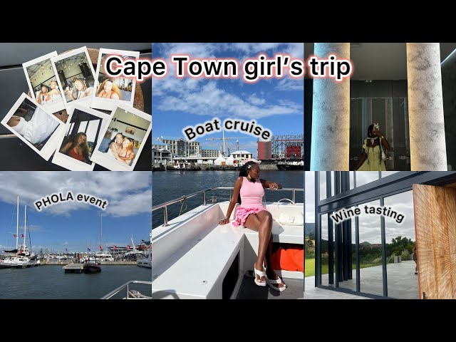 Cape Town Vlog (day2) | Boat cruise | Wine tasting | PHOLA event