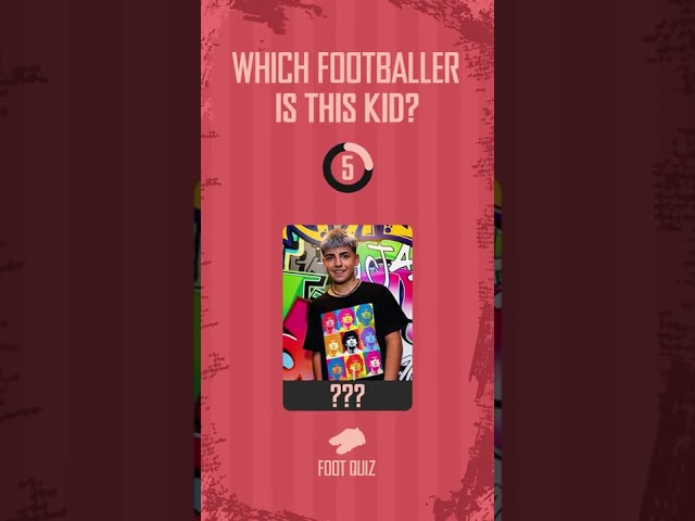 WHICH FOOTBALLER IS THIS KID?👶 | FOOTBALL QUIZ