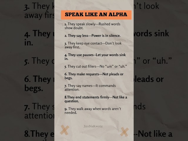 Speak Like an Alpha #life #motivation #alpha