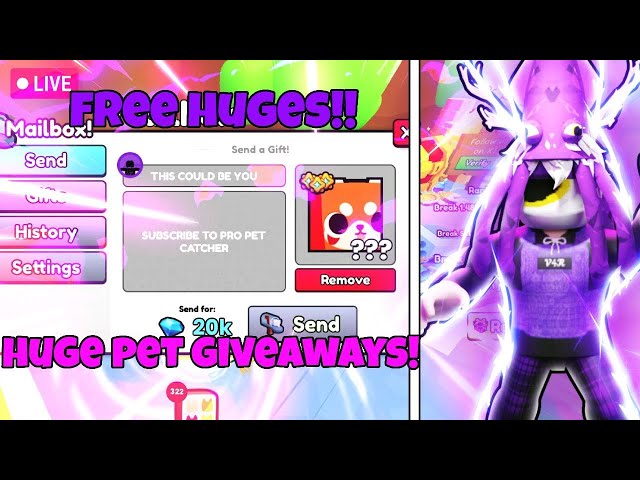 MASSIVE PS99 UPDATE, DOING GIVEAWAYS,  AND MORE IN ROBLOX PET SIMULATOR 99! GIVEAWAYS AND MORE!