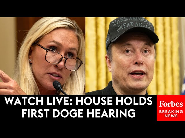 WATCH LIVE: Marjorie Taylor Greene Leads First Congressional DOGE Hearing