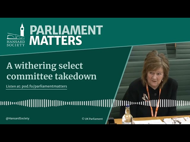 A withering select committee takedown