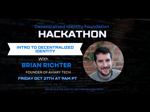 An Introduction to Decentralized Identity with Brian Richter of Aviary Tech