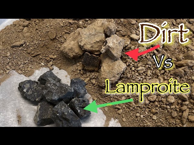 Lamproite (Diamond Ore) Paydirt Review Worthington Diamond Mine