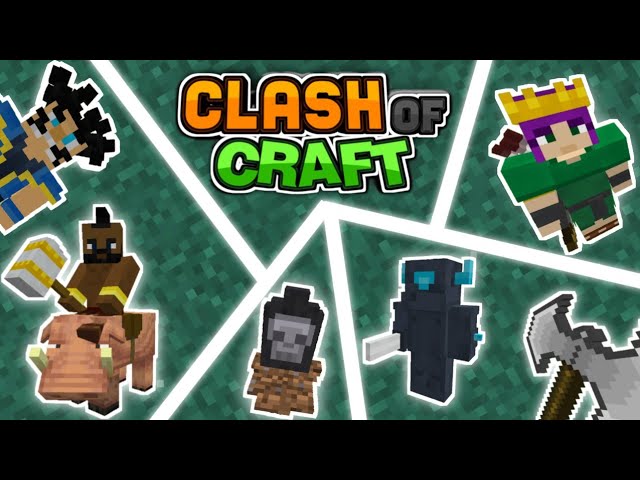 ☝️ CLASH OF CRAFT ADDON, MECANICAS DE COMBATE, PERSONAJES, MULTIJUGADOR 》 Minecraft Pe/Be 1.19