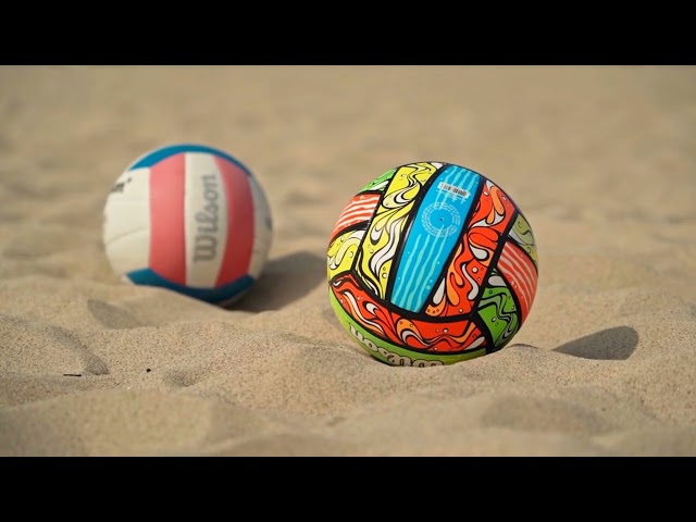 Volleyball on the Beach Sand