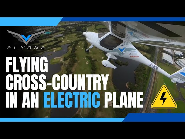 Flying cross country in an electric aircraft in Victoria, Australia, from Moorabbin to Yarra Valley