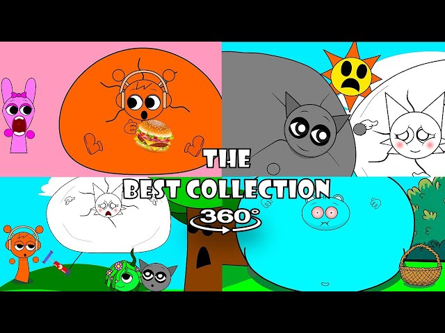 Sprunki Incredibox The BEST of Inflation Blueberry NIGHTMARE Animation meme 360°