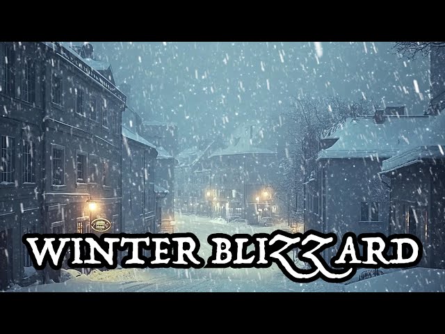 Ferocious Blizzard Roars & Cold Arctic Gusts┇Peaceful Snow Wind Sounds for Sleep